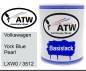 Preview: Volkswagen, York Blue Pearl, LXW0 / 3512: 1L Lackdose, von ATW Autoteile West.